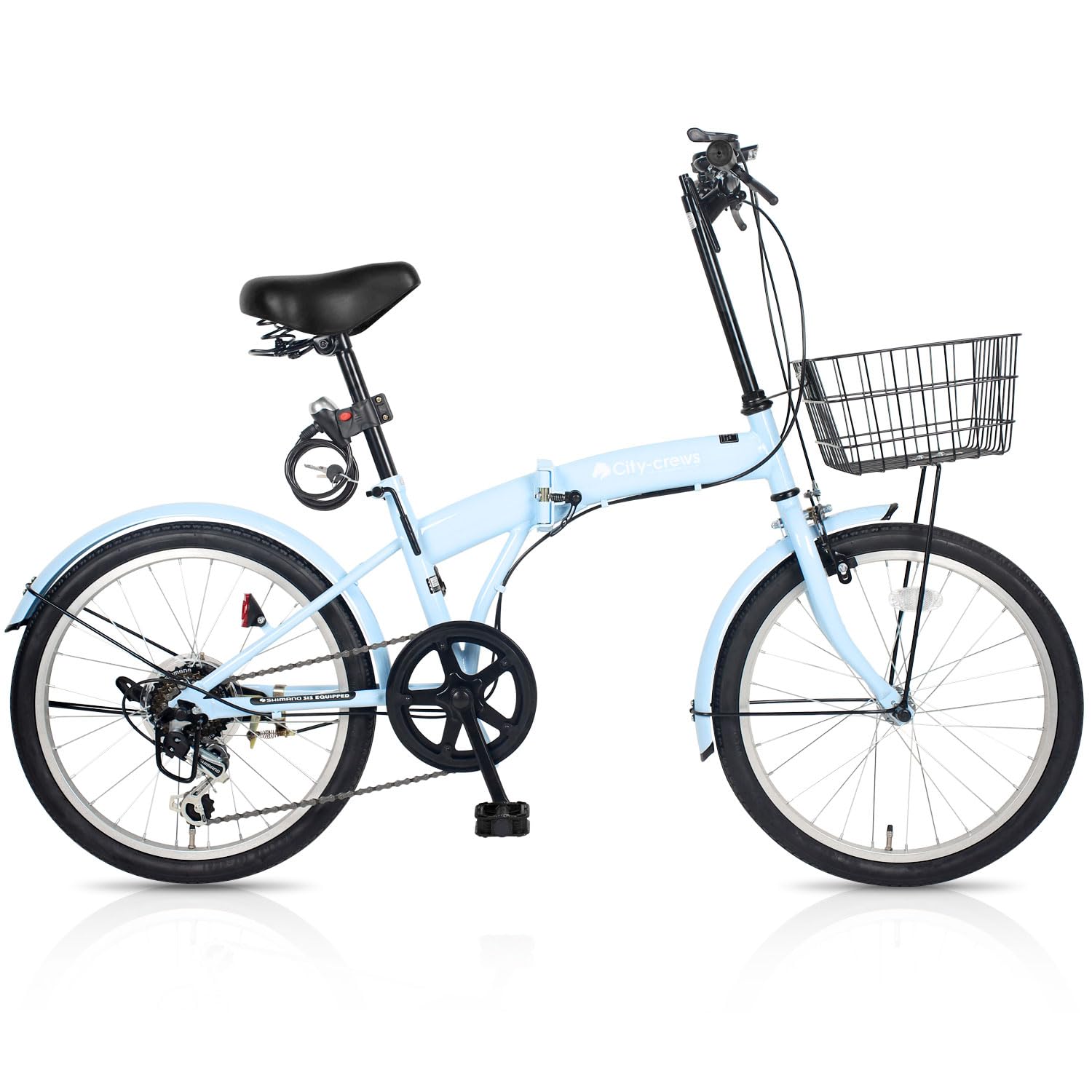 Amazon | City-crews CC10 自転車 折りたたみ自転車 20 インチ 6段変速